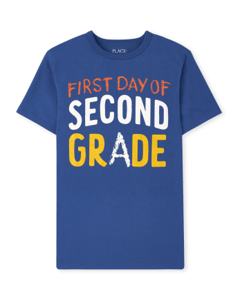 Camiseta gráfica de segundo grado para niños