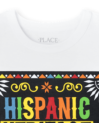 T-shirt graphique assorti pour la famille Hispanic Heritage unisexe pour enfants