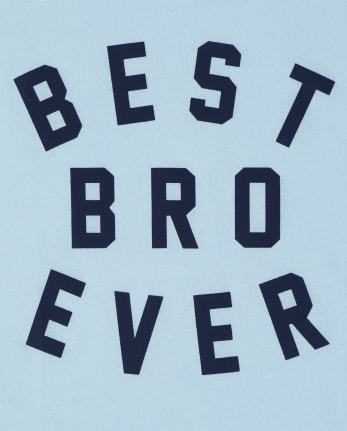 Boys Matching Family Best Bro Ever Graphic Tee