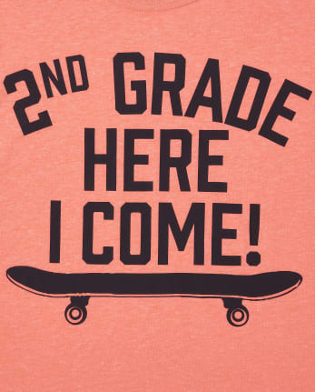 Paquete de 2 camisetas gráficas de segundo grado para niños