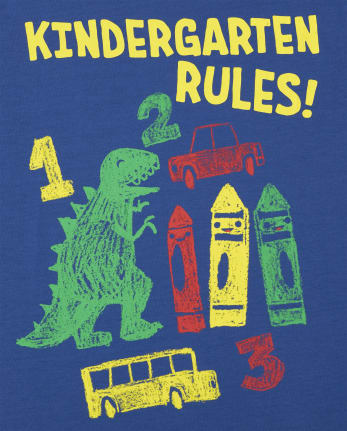 Boys Kindergarten Dino Graphic Tee 2-Pack
