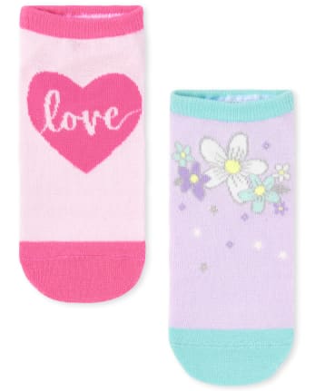 Girls Love Ankle Socks 6-Pack
