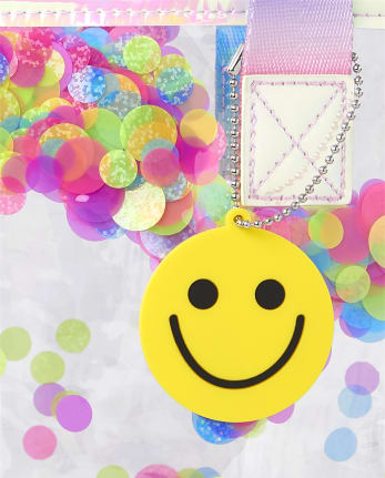 Girls Happy Face Shakey Tote Bag - MULTI CLR