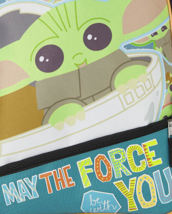 Boys Baby Yoda Backpack 2-Piece Set