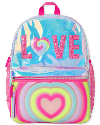 Girls Holographic Love Backpack | The Children's Place - HOLOGRAPHIC