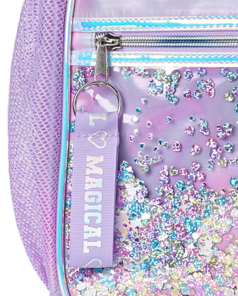 Under One Sky Kids' Girl's Spirited Check Backpack In Pink Multi