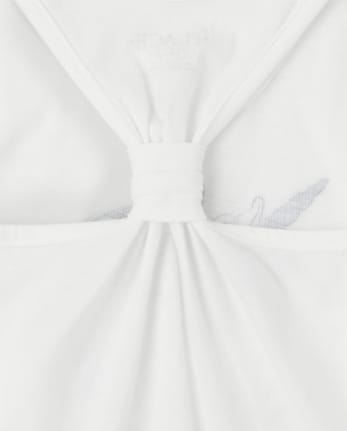 Niñitas Top sin mangas con estampado de nudo en la parte posterior