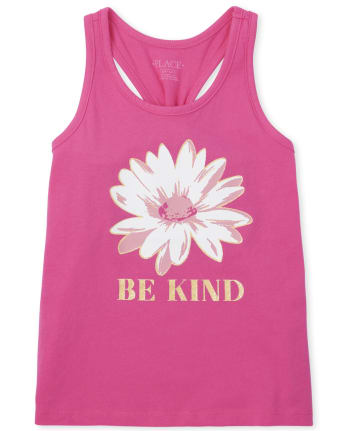 Girls Be Kind Knot Back Tank Top