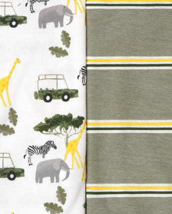 Lot de 5 cache-couches Safari pour bébés garçons