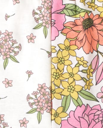Lot de 5 cache-couches à fleurs pour bébé fille