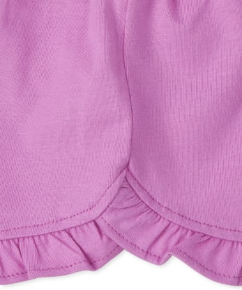 Pack de 3 pantalones cortos con volantes de elefante para bebé niña