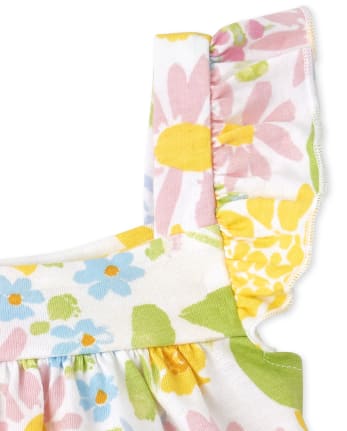 Baby Girls Floral 3-Piece Playwear Set