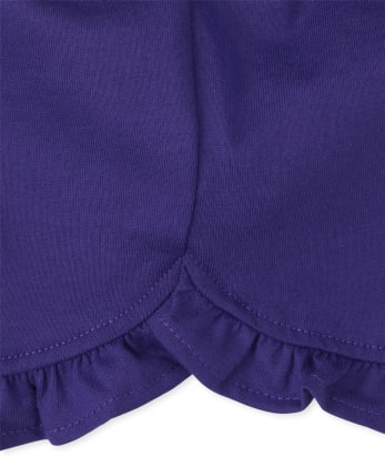 Lot de 2 shorts à volants et flamants roses pour bébé fille