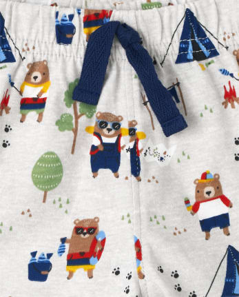 Conjunto de ropa de juego de 3 piezas con osito para bebé niño