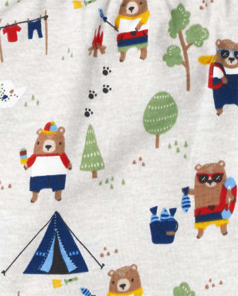 Conjunto de ropa de juego de 3 piezas con osito para bebé niño