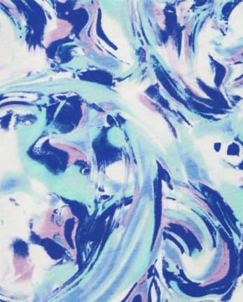 Camiseta sin mangas con espalda cruzada y estampado para niñas