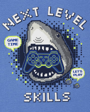 Lot de 2 pyjamas en coton ajustés Glow Shark Gamer pour garçon