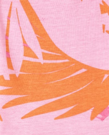 Girls Tropical Snug Fit Cotton Pajamas