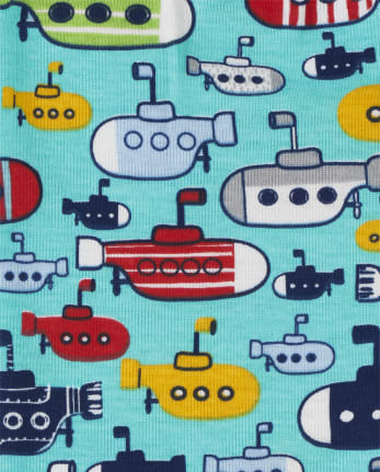 Unisex Baby And Toddler Submarine Snug Fit Cotton Pajamas