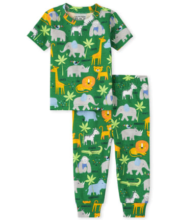 Unisex Baby And Toddler Animal Snug Fit Cotton Pajamas