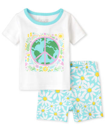 Baby And Toddler Girls Earth Snug Fit Cotton Pajamas