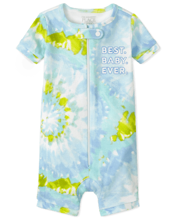 Baby And Toddler Boys Matching Family Tie Dye Snug Fit Cotton One Piece Pajamas