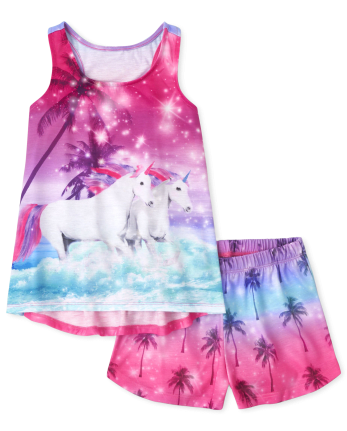 Girls Unicorn Pajamas