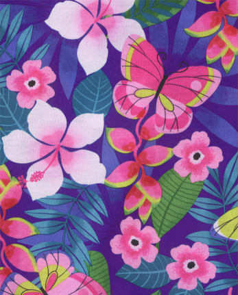 Girls Floral Ruffle Nightgown