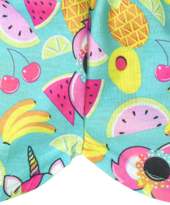 Girls Fruit Pajama Shorts