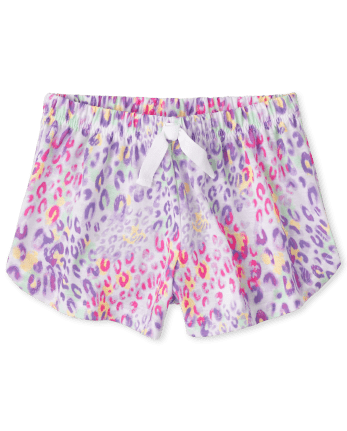 Girls Leopard Pajama Shorts
