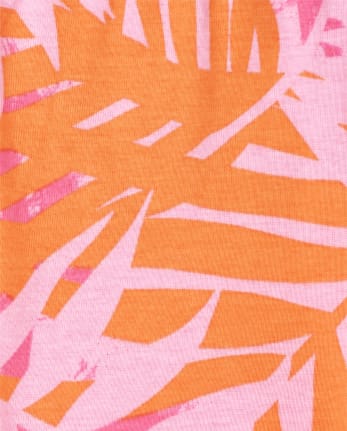 Pyjama en coton coupe ajustée tropicale pour fille