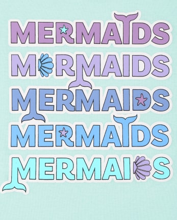 Girls Unicorn Mermaid Snug Fit Cotton Pajamas 2-Pack
