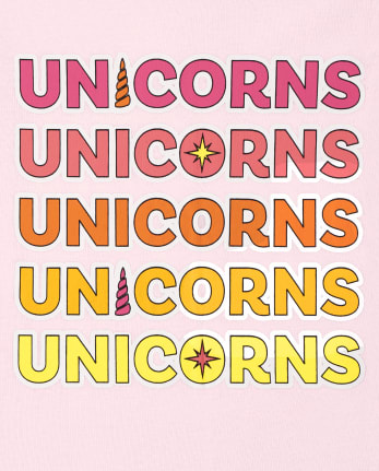 Girls Unicorn Mermaid Snug Fit Cotton Pajamas 2-Pack