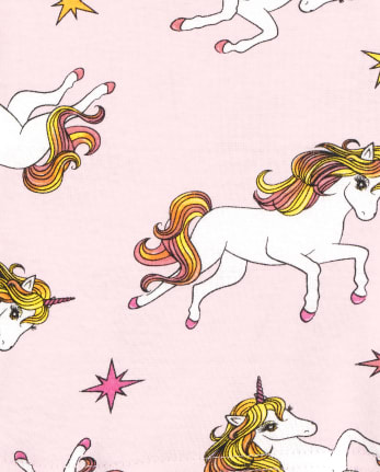 Girls Unicorn Mermaid Snug Fit Cotton Pajamas 2-Pack