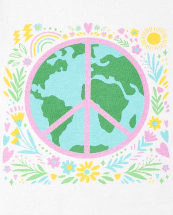 Pyjama en coton ajusté Earth pour bébés et petites filles