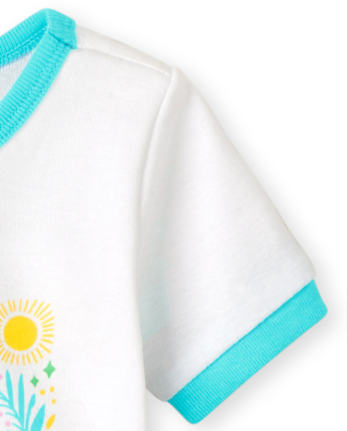Pyjama en coton ajusté Earth pour bébés et petites filles
