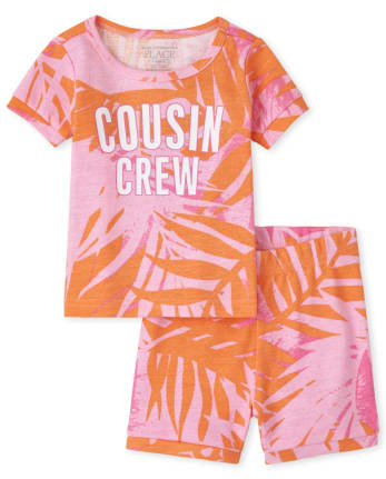 Baby And Toddler Girls Cousin Crew Snug Fit Cotton Pajamas