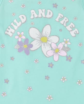 Girls Graphic Cut Out Top 2-Pack