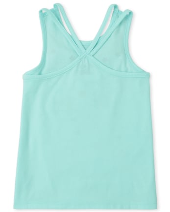 Girls Graphic Cut Out Top 2-Pack
