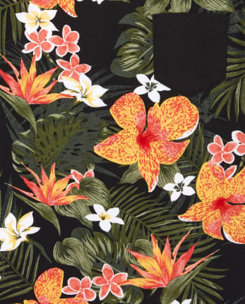 Boys Tropical Pocket Tank Top