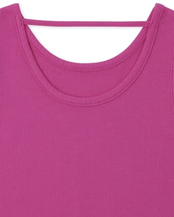 Paquete de 3 camisetas sin mangas con aberturas para niñas