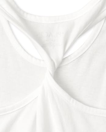 Paquete de 3 camisetas sin mangas con espalda torcida para niñas
