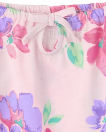 Top con abertura floral para niñas