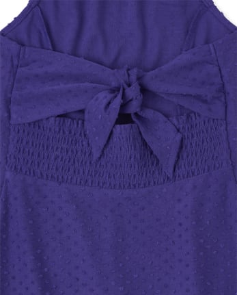 Girls Tie Back Halter Dress