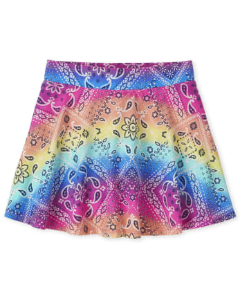 Girls Print Skort