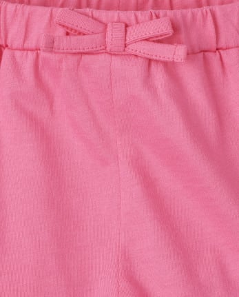 Lot de 3 shorts à volants fleuris pour bébé fille