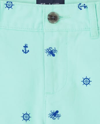 Boys Print Chino Shorts
