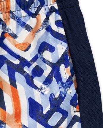 Shorts deportivos de baloncesto con estampado para niños