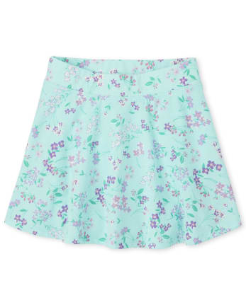 Girls Print Skort