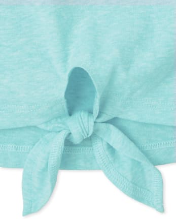 Girls Tie Front Top